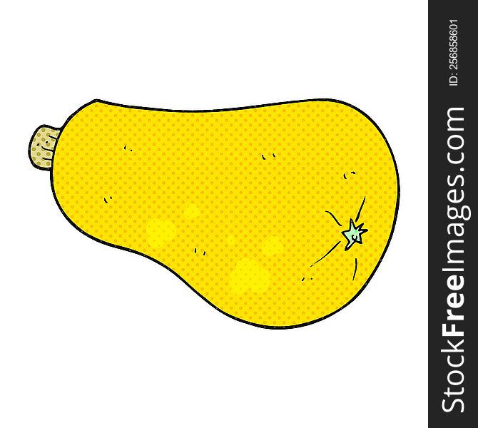 Cartoon Butternut Squash