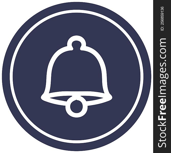 old bell circular icon