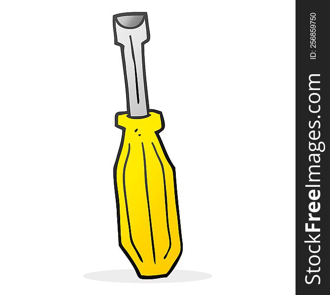 Cartoon Screwdriver