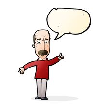 Cartoon Man Issuing Stern Warning With Speech Bubble Royalty Free Stock Photo Cartoon Man Issuing Stern Warning With Speech Bubble Royalty Free Stock Photo