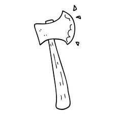 Cartoon Axe Stock Images