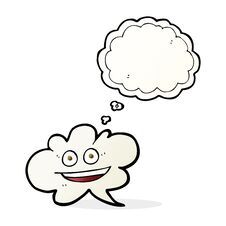 Thought Bubble Cartoon Cloud Thought Bubble With Face Stock Photo Thought Bubble Cartoon Cloud Thought Bubble With Face Stock Photo