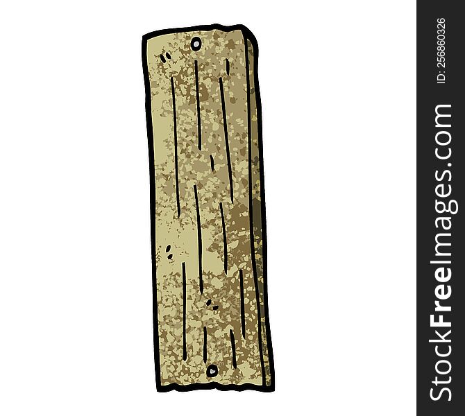 grunge textured illustration cartoon plank