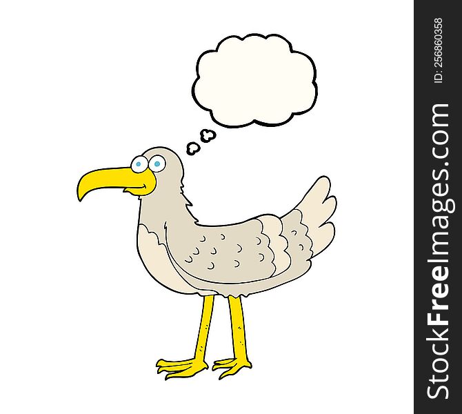 Thought Bubble Cartoon Seagull