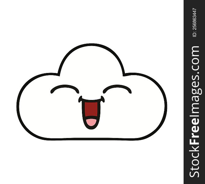 Cute Cartoon White Cloud