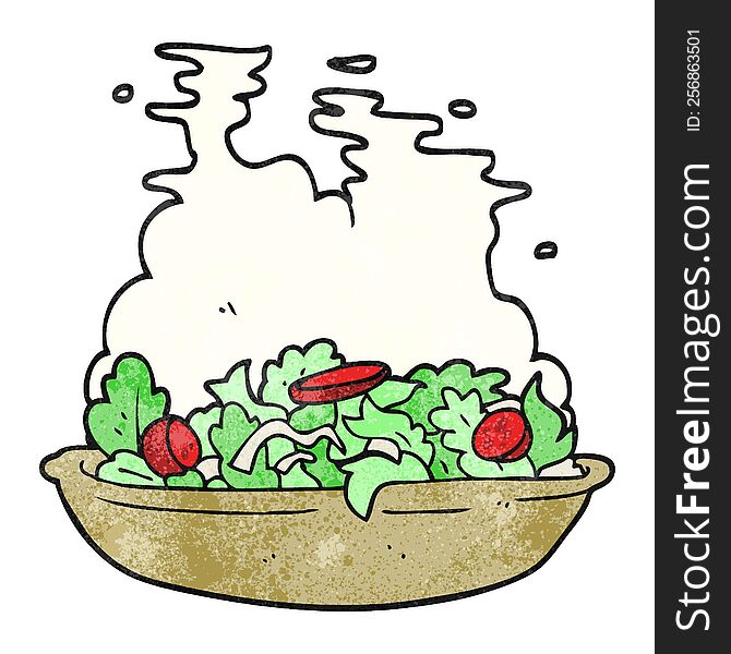 Textured Cartoon Salad