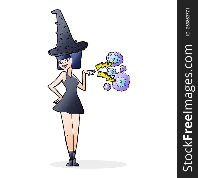 Cartoon Halloween Witch