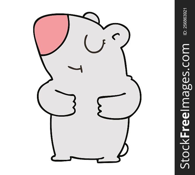Quirky Hand Drawn Cartoon Bear