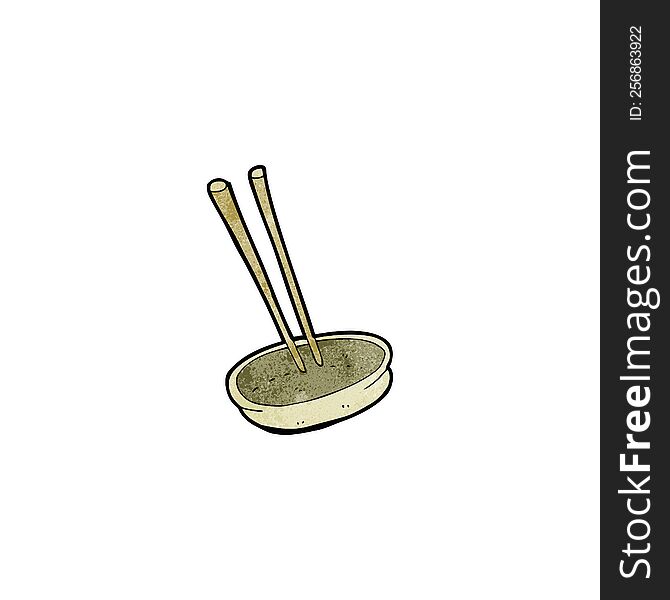 Cartoon Chopsticks And Bowl