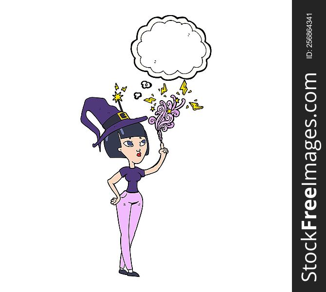 Thought Bubble Cartoon Witch