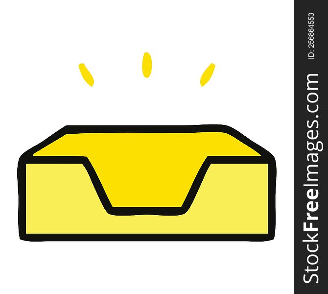 cute cartoon of a empty tray. cute cartoon of a empty tray