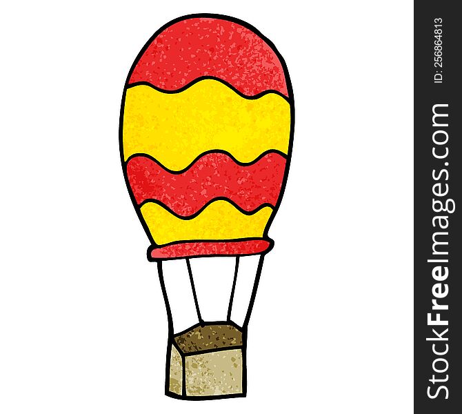 Cartoon Doodle Of A Hot Air Balloon