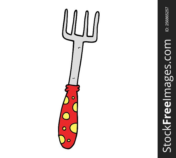 Cartoon Fork