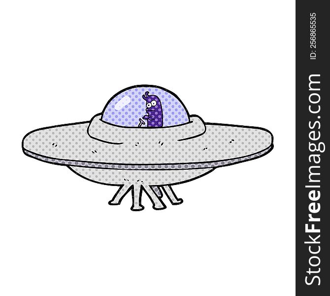 Cartoon Flying Saucer