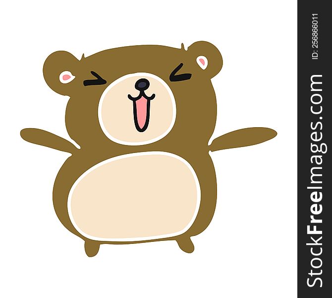 cartoon kawaii cute teddy bear