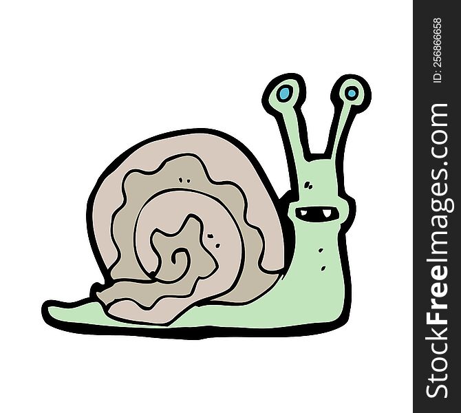 cartoon snail