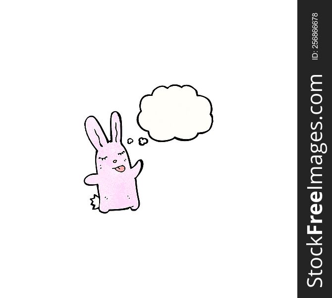 cartoon pink rabbit