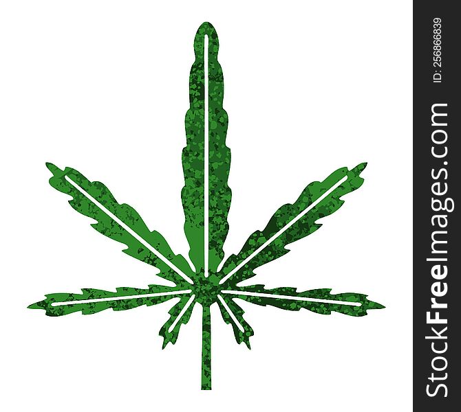 Quirky Retro Illustration Style Cartoon Marijuana