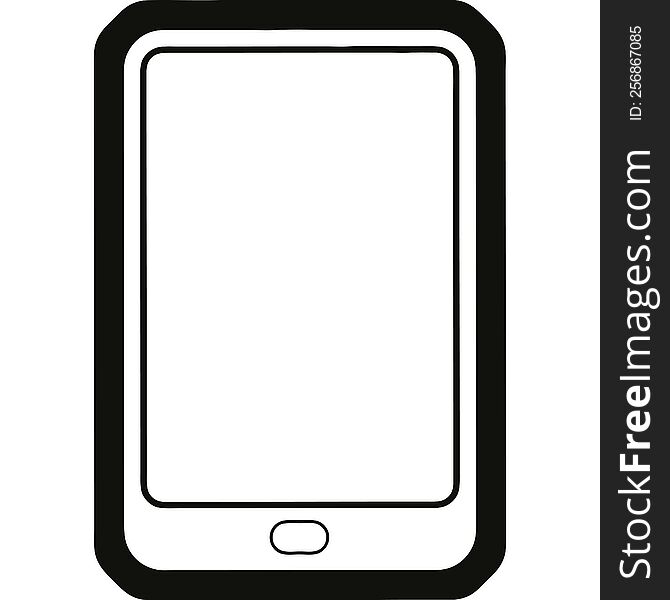 vector icon illustration of a tablet computer