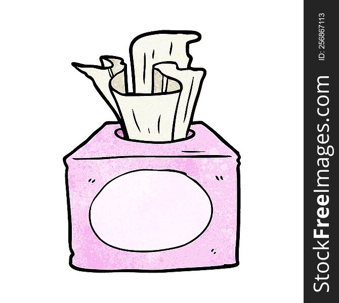 cartoon box of tissues. cartoon box of tissues