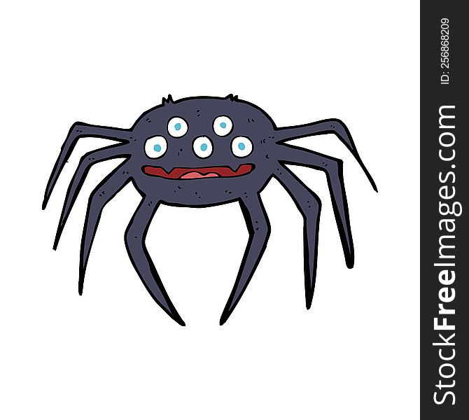 Cartoon Halloween Spider