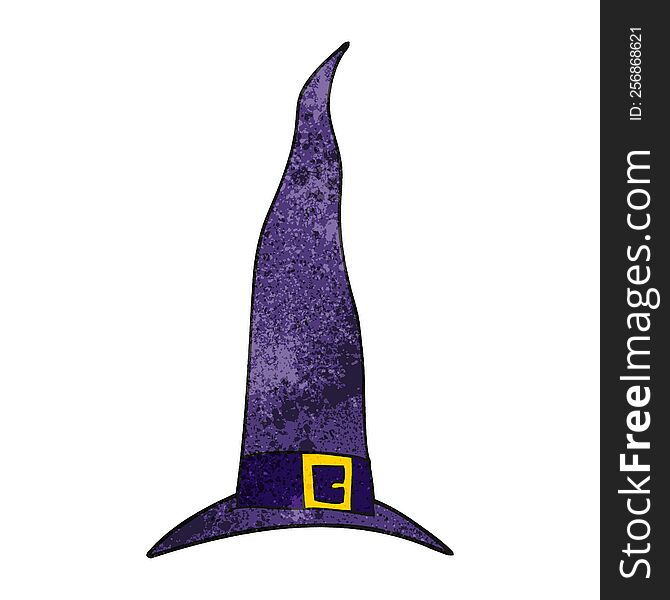 Textured Cartoon Witch S Hat