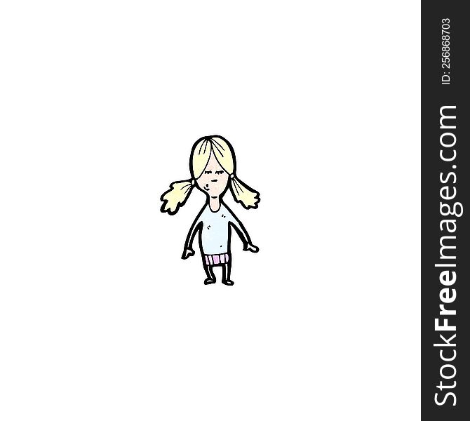 Cartoon Blond Girl