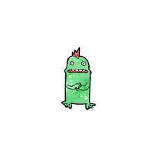 Cartoon Swamp Monster Royalty Free Stock Photo
