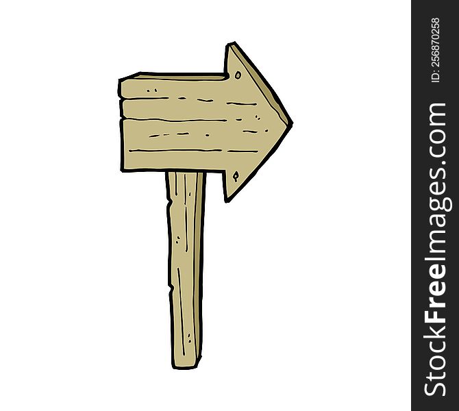 Cartoon Sign Post