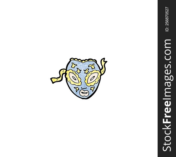 cartoon ornate mask