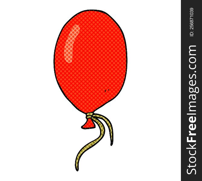 freehand drawn cartoon balloon