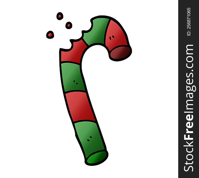 cartoon doodle xmas candy cane