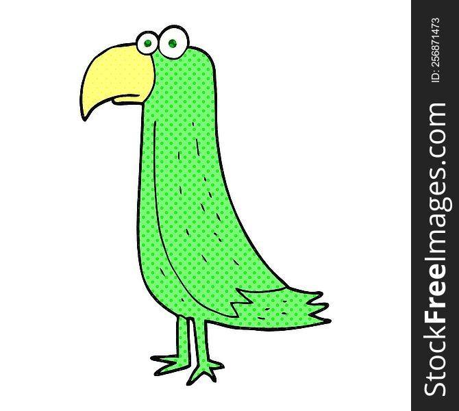 cartoon parrot