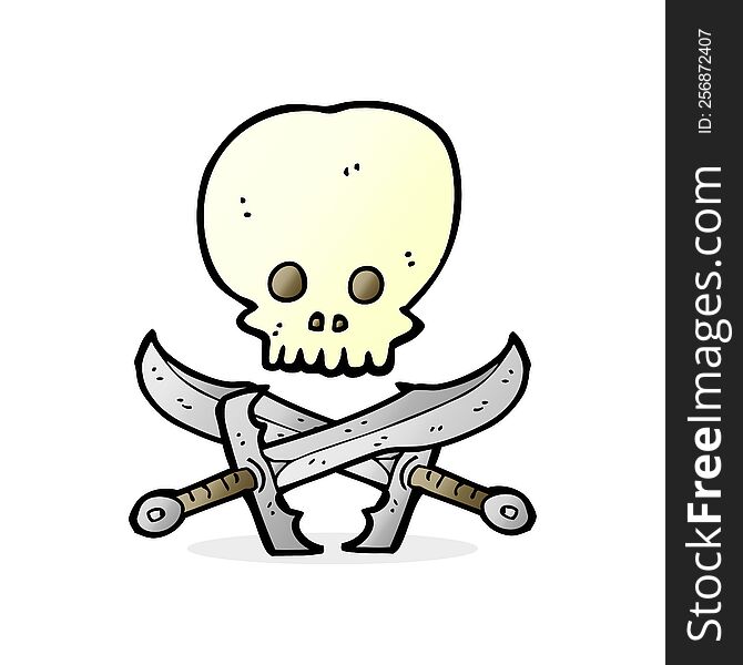 Skull And Swords Symbol