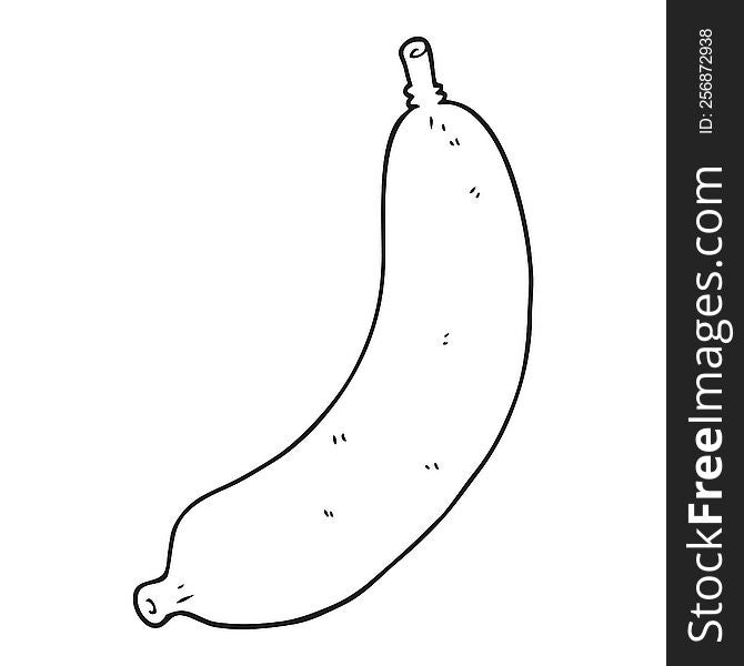 Black And White Cartoon Banana