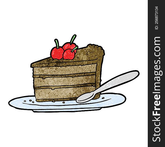 cartoon expensive slice of chocolate cake. cartoon expensive slice of chocolate cake