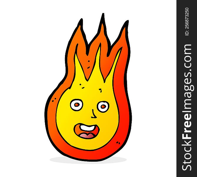 Cartoon Friendly Fireball