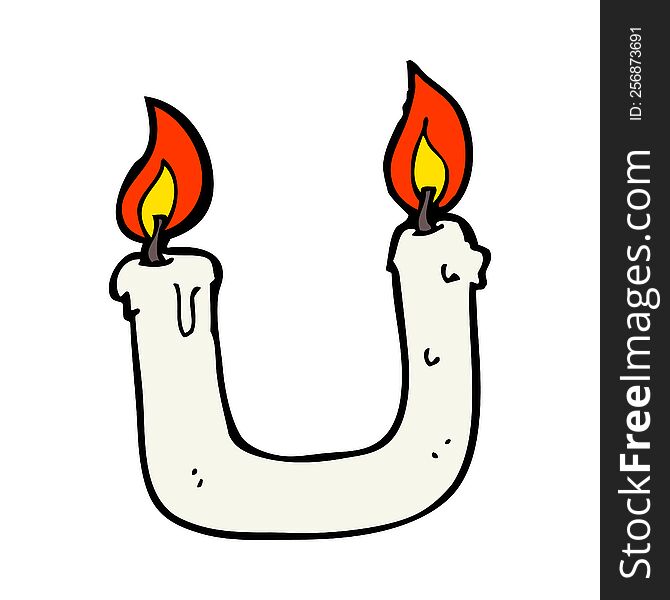 burning the candle at both ends cartoon