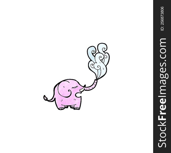 cartoon elephant squirting