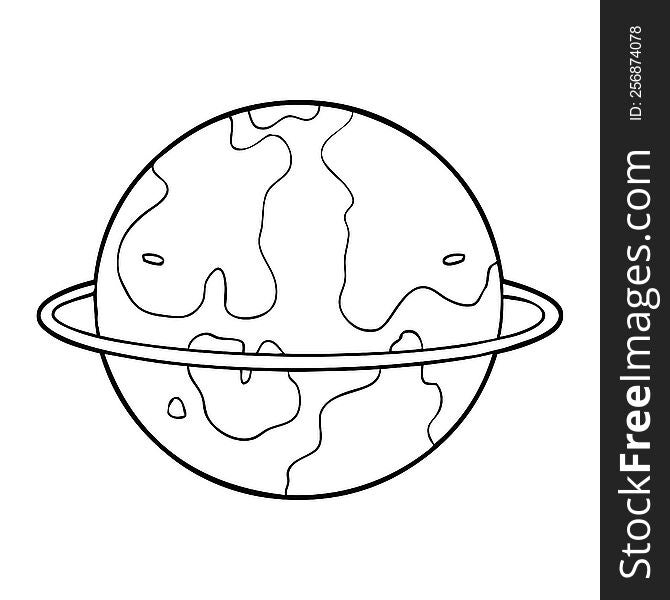 cartoon alien planet. cartoon alien planet