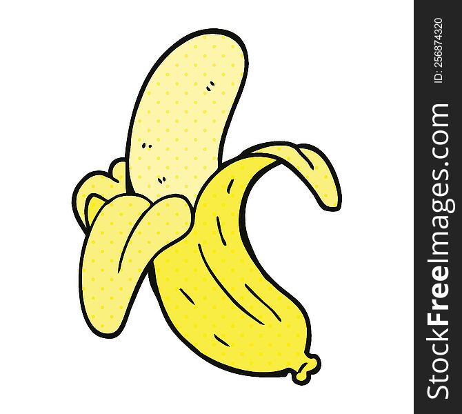 comic book style cartoon banana