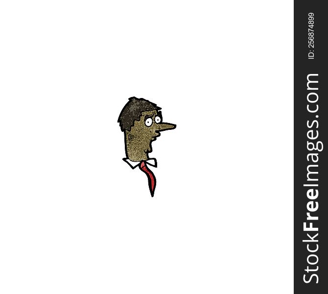 Cartoon Ugly Businessman