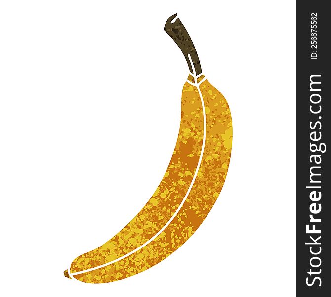 Quirky Retro Illustration Style Cartoon Banana