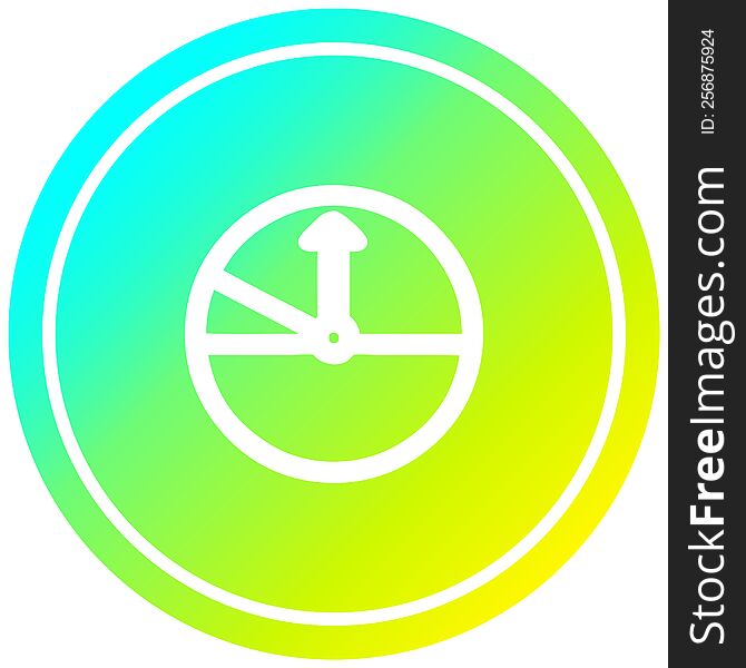 speedometer circular icon with cool gradient finish. speedometer circular icon with cool gradient finish