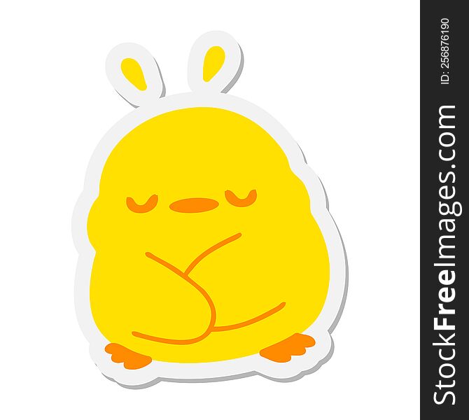 cute baby bird sticker