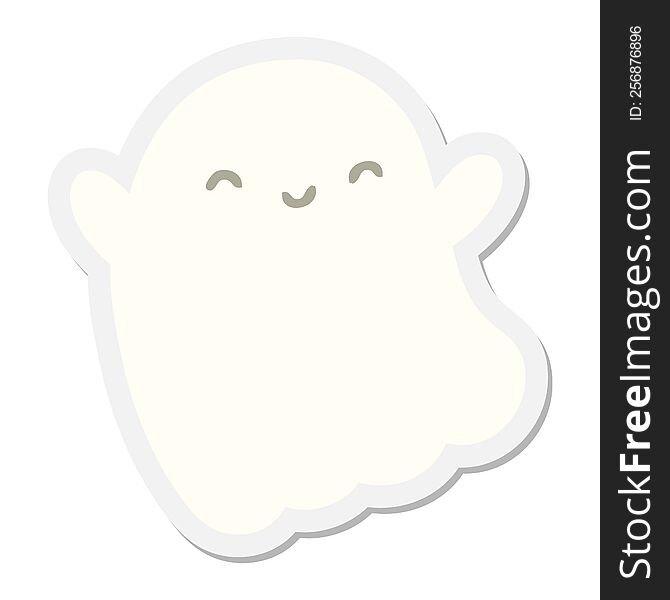 Halloween Ghost Sticker