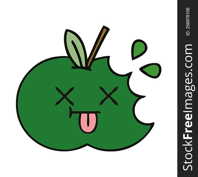 Cute Cartoon Juicy Apple
