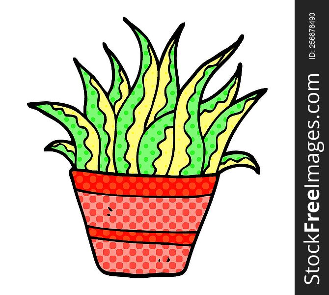 cartoon doodle plant