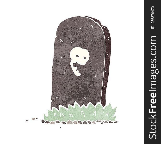 cartoon spooky grave