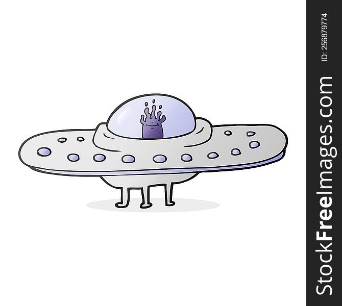 Cartoon Flying Saucer